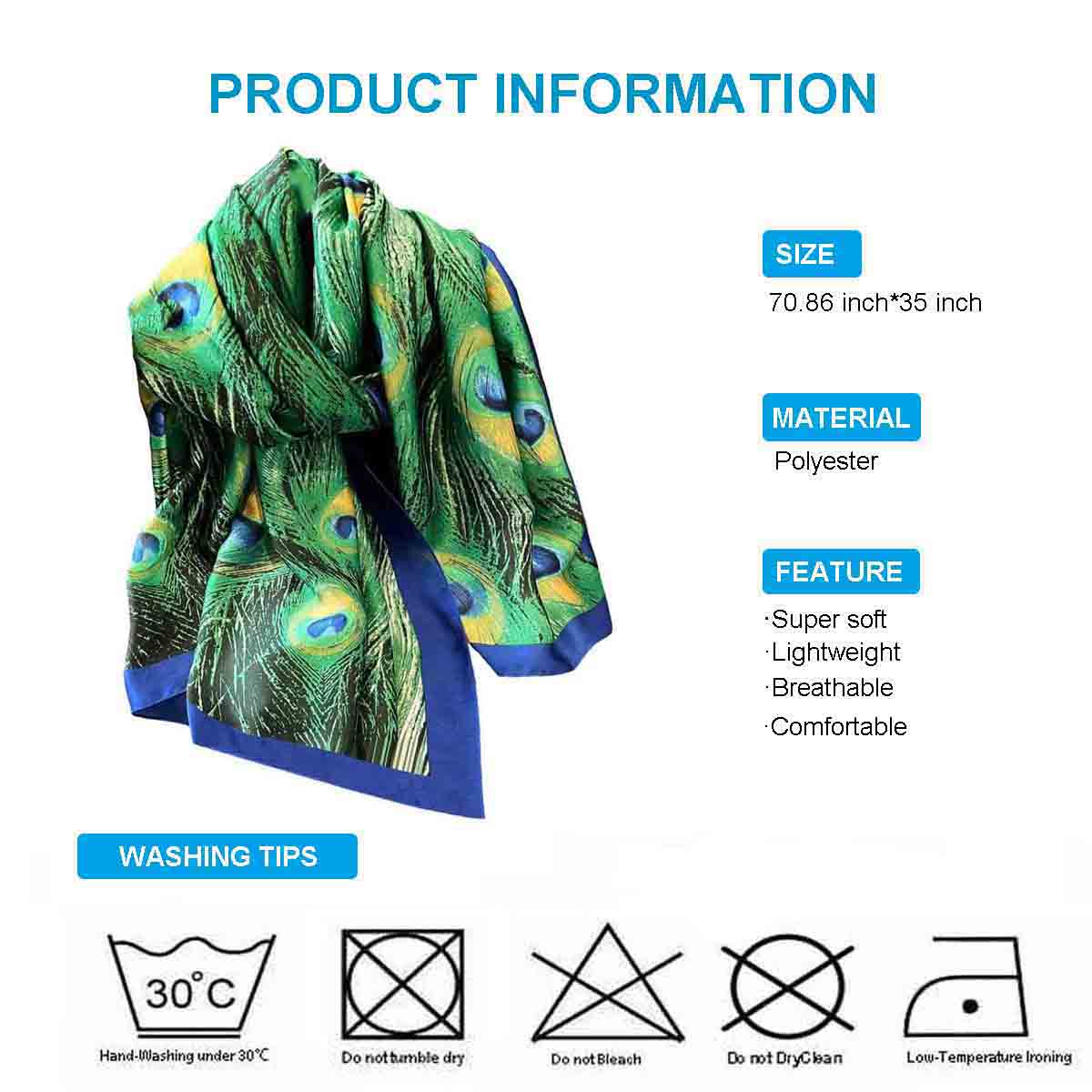 xyueanlo SR-011 Satin Royale Scarf - View 1